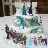 冰雪奇缘蛋糕烘焙模具 爱莎艾莎公主Elsa安娜娃娃6款套装装饰公仔