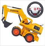 3-4-5-6岁7-8周岁男孩生日礼物玩具工程车遥控模型挖土机