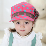 韩版春秋儿童帽子宝宝鸭舌帽 小孩贝雷百搭遮阳帽2-4岁夏 男女童