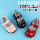 女宝宝鞋子1-5岁秋芙瑞可2小儿童皮鞋礼服舞3黑红色4韩版公主单鞋