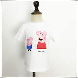 2016夏装新款女童卡通小猪佩琪短袖粉红猪小妹儿童装T恤棉佩佩猪