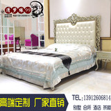 新古典高档大床 欧式实木床双人床1.8米双人床样板房家具特价现货