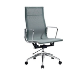 现代时尚老板椅 经典不锈钢脚电脑椅 高背办公转椅 办公椅A302C