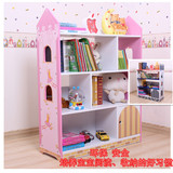 包邮木制创意儿童书架置物架宜家书柜简易儿童玩具收纳架储物架