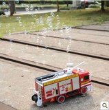 批发价卖 消防泡泡车玩具全自动吹泡泡机 消防车灯光音乐玩具