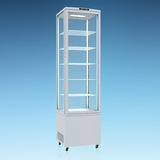 280L四面透明玻璃冷藏展示柜单门立式冷藏柜 包邮