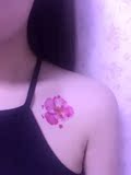 呦 不错呦 防水纹身贴男女可爱 粉色花瓣 隐形纹身贴纸YF-060