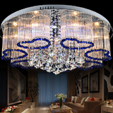 LED吸顶灯具客厅灯圆形水晶灯饰主卧室餐厅房间温馨大气现代简约