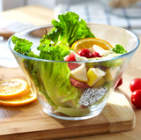 大号沙拉纯色1个饺子汤碗透明玻璃碗水果拌凉菜超大碗盆景包邮