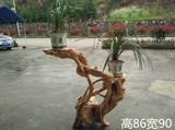 天然树根花架 木质花架 天然摆件 天然根雕 根雕摆件