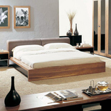 北欧床简约现代宜家软包布艺床布床双床1.8板式床榻榻米韩式日式