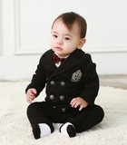 (现货）韩国代购16春男宝宝小西服套装绅士礼服百日服周岁生日