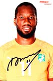 科特迪瓦球星 德罗巴 亲笔签名照片 2014年世界杯标准照片