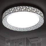 圆形客厅灯具大气创意LED吸顶灯现代简约无极调光鸟巢主卧室灯饰