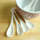 陶瓷勺子小汤勺纯白创意家用汤勺儿童勺子调羹汤匙咖啡勺搅拌勺