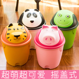 日本进口创意垃圾桶卫生间加厚垃圾桶可爱卡通动物垃圾桶大号