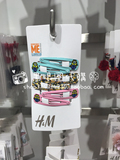 HM H&M专柜正品代购 女童宝宝可爱小黄人印花发夹边夹三对入折扣
