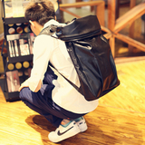 潮流韩版双肩包男大容量学生书包日系简约电脑背包防水旅行包青年