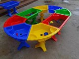 高档火星沙桌子 动力沙/太空玩具粘土专用沙桌子 椭圆形沙水桌