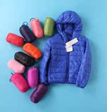 2016冬季新款童装 可收纳超轻便儿童男童女童羽绒服90%绒连帽