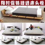 简约塌塌米床单人床1.2M双人床1.8米日韩式板式的床1.5m创意现代