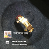 香港代购直播 卡地亚钻石戒指 LOVE结婚对戒18K玫瑰金 B4050800