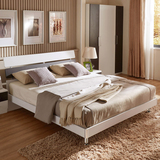 简约现代板式床1.5米经济型床主卧家具单双人床1.8米小户型 大床