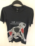 HM H＆M 男装圆领棉质休闲猴年主题T恤上衣专柜正品