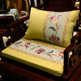 新中式古典红木沙发坐垫仿古实木家具圈椅垫亚棉麻罗汉床加厚海绵