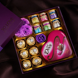费列罗巧克力礼盒DIY生日礼物女生闺蜜情人节送老婆创意实用礼品