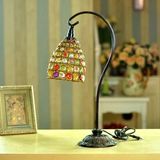 时光创意家居尼泊尔风格 手工串珠灯饰 欧式台灯 书房卧室灯具