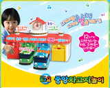 韩国进口正品tayo巴士小汽车公交车儿童音乐智力停车场玩具发射车