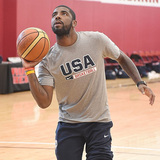篮球T恤男明星詹姆斯短袖宽松24韦德库里USA美国男篮梦之队大码女