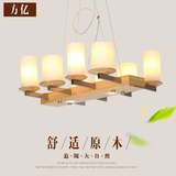 简约现代实木吊灯韩式餐厅酒吧台日式榻榻米led吊灯创意个性灯具