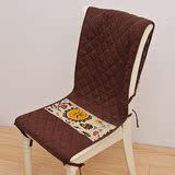 东南亚植物花卉坐垫餐椅布艺连体加厚帆布方形棉麻印花椅背椅垫