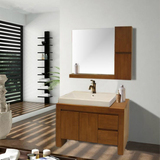 欧式橡木实木整体浴室柜组合柜落地柜洗漱台盆洗脸盆卫生间户型储