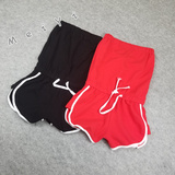 2016夏装新款女装韩版时尚抹胸系带休闲连体裤短裤时尚假两件红色