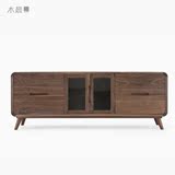 新款客厅家具组合简约现代地柜橡木多功能储物柜日式全实木电视柜