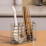 304不锈钢筷架沥水筷子筒餐具收纳盒挂式筷子篮厨房置物架餐具笼