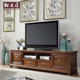 预售全实木欧式电视柜简约户型美式家具客厅茶几组合2.4米包物流