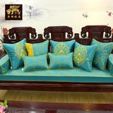 新款中式古典刺绣花圈椅红木实木沙发垫椅垫坐垫加厚海绵可定做