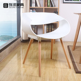 欧式实木塑料大师设计宜家家居电脑椅餐椅时尚创意咖啡馆休闲椅子