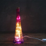 创意玻璃瓶台灯埃菲尔铁塔创意生日礼物LED灯USB接口小酒吧台灯