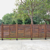 防腐实木户外栅栏围栏百叶 碳化复古花园院子围墙屏风隔断装饰