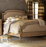 美式乡村实木床法式复古双人床新古典雕花公主婚床卧室北欧欧式床