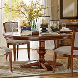美式实木餐桌椅组合地中海北欧小户型伸缩餐桌圆形餐台欧式圆桌子