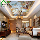 3d立体大型壁画墙纸客厅走廊天花板天花板欧式吊顶壁纸无纺布墙纸