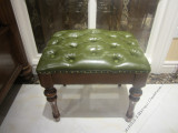 N203妆凳 欧式美式全实木真皮梳妆凳换鞋凳茶几凳沙发凳梳妆台凳