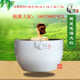 景德镇泡澡缸厂家 定做口径一米温泉泡澡缸 陶瓷洗浴缸 澡堂大缸