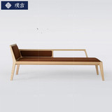 新中式简约卧室贵妃椅沙发美人贵妃榻躺椅床布艺太妃椅家具可定制